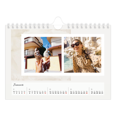Fotokalender A5 — Gedempte tonen [Januari]