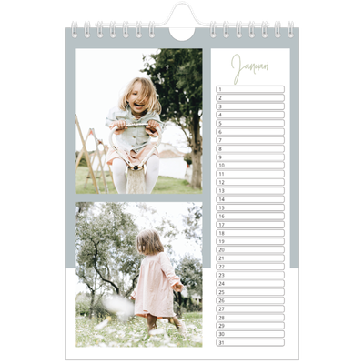 Fotokalender A5 — Aardse frames [Januari]