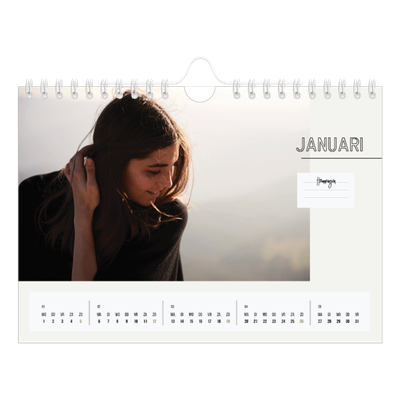 Fotokalender A5 — Notitie kalender [Januari]